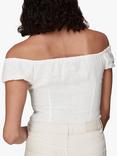 Whistles Off Shoulder Tie Front Linen Top
