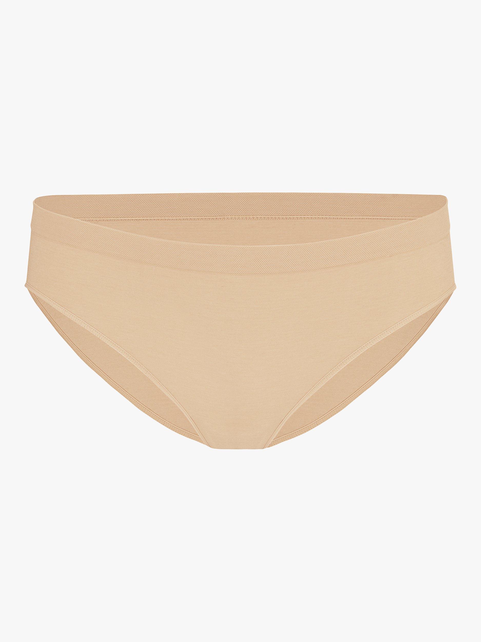 Product image 4 of 4, which shows Bravado Mid Rise Seamless Knickers, Butterscotch, XS-S