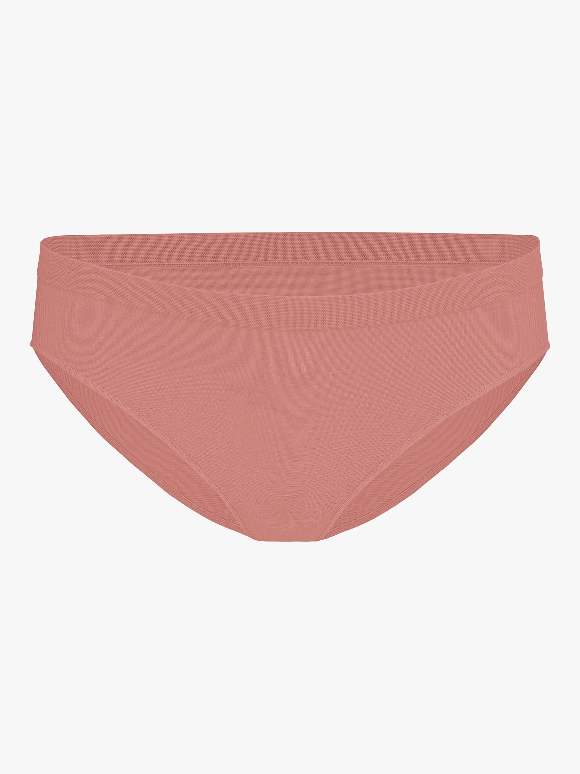 Bravado Mid Rise Seamless Knickers, Roseclay, XS-S