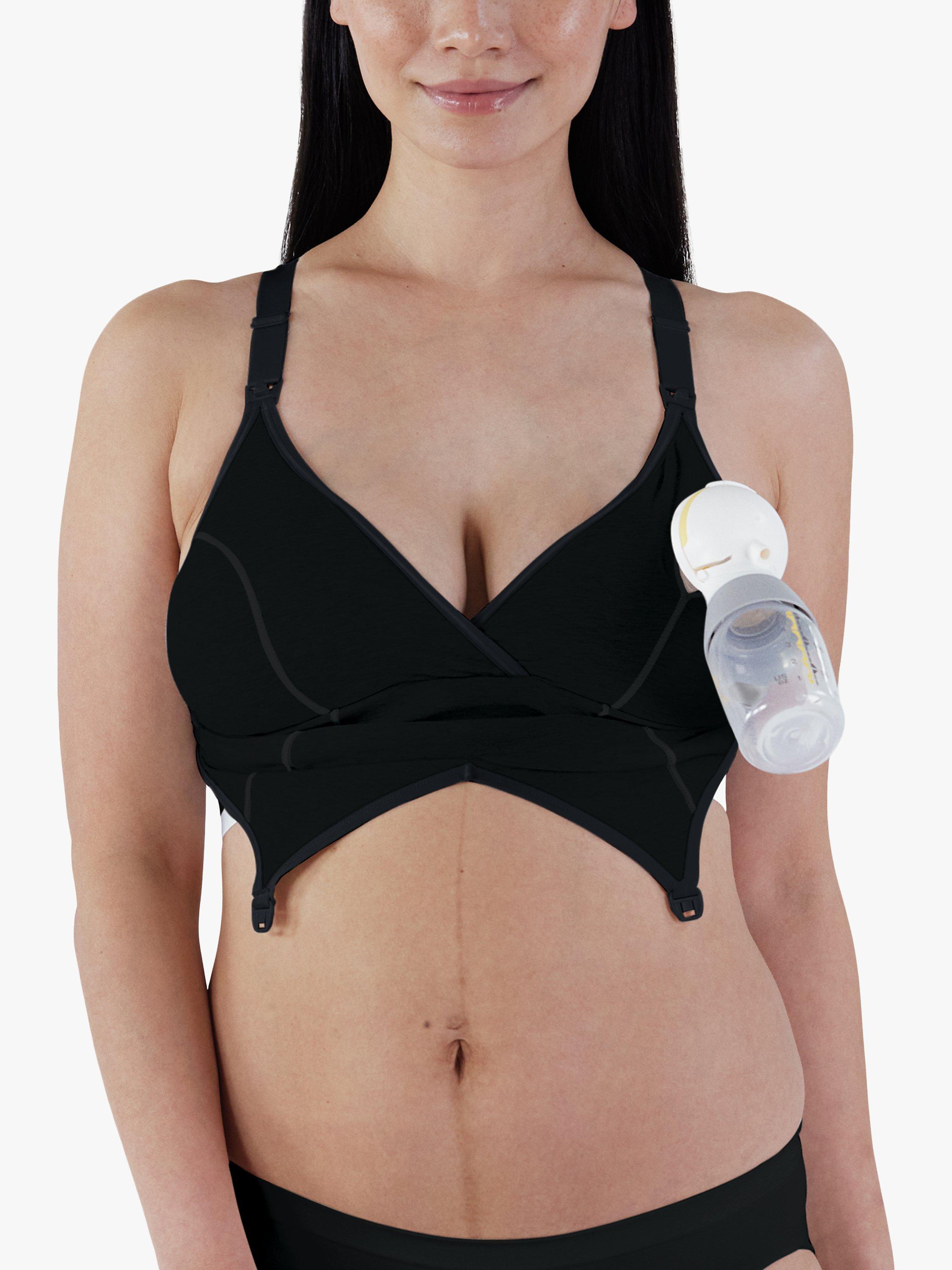 Product image 3 of 5, which shows Bravado Original Pumping and Nursing Bra, Black, S
