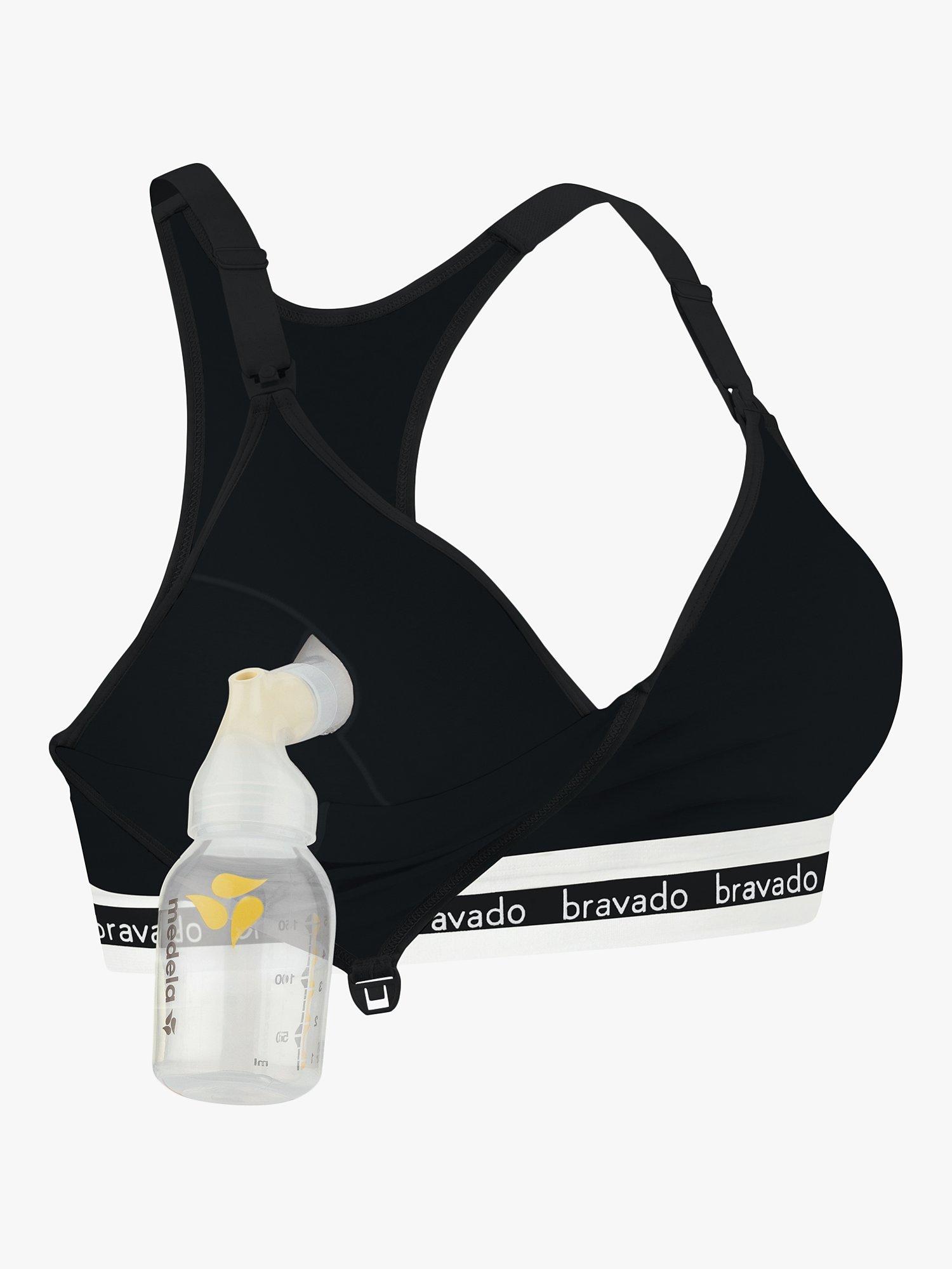 Product image 5 of 5, which shows Bravado Original Pumping and Nursing Bra, Black, S