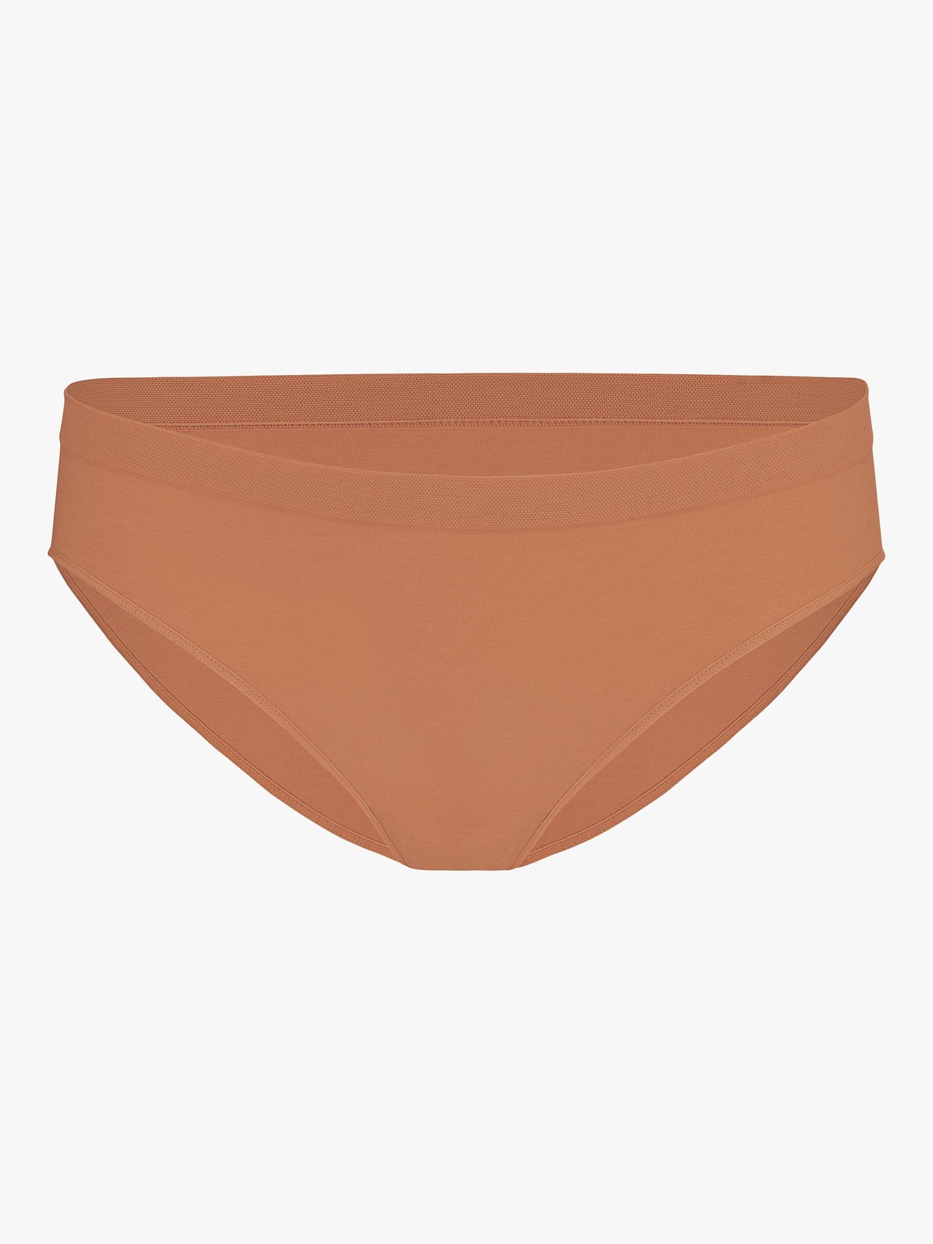 Bravado Mid Rise Seamless Knickers, Cinnamon, XS-S
