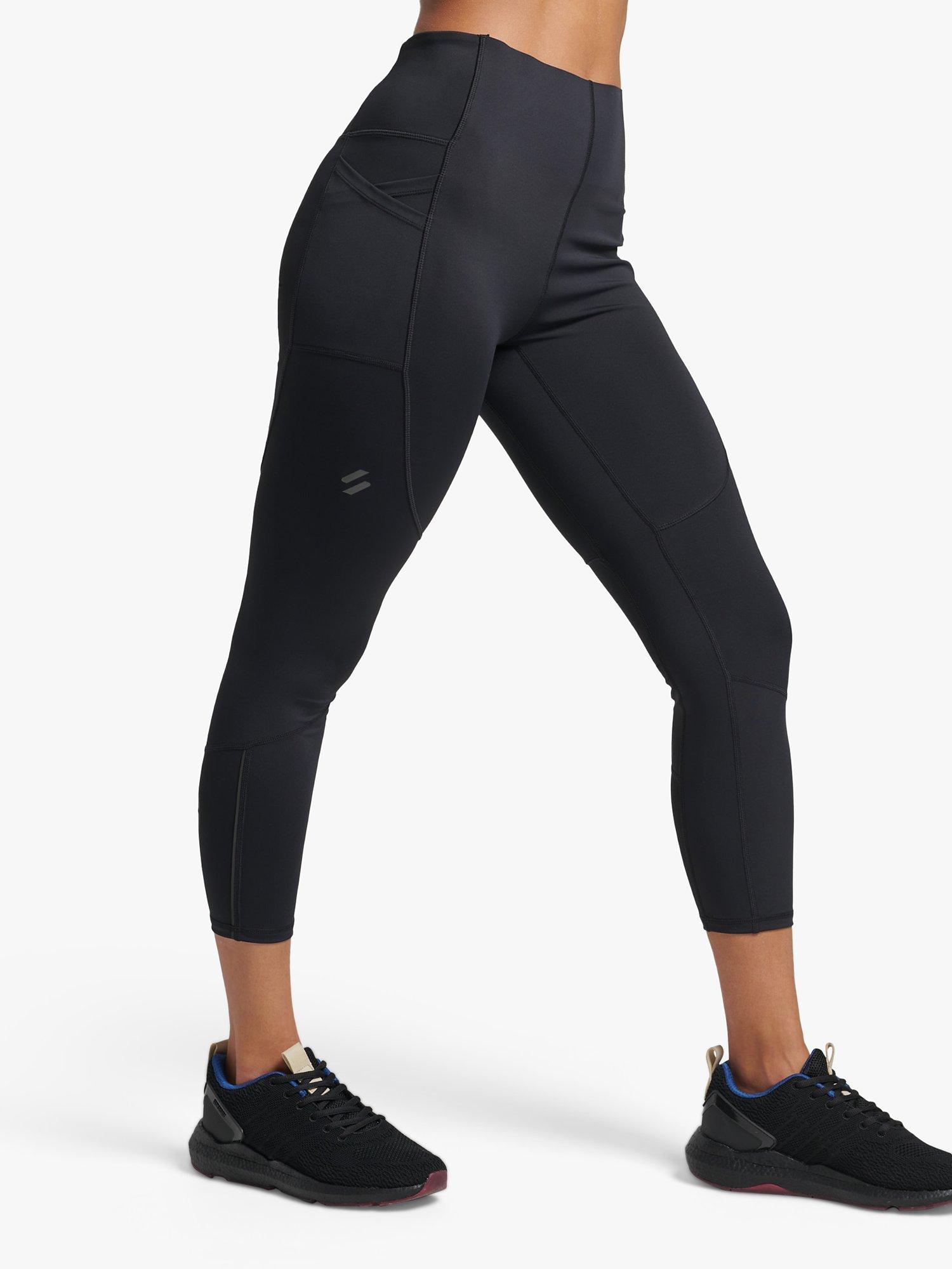Superdry Run 7/8 Tight Leggings, Black