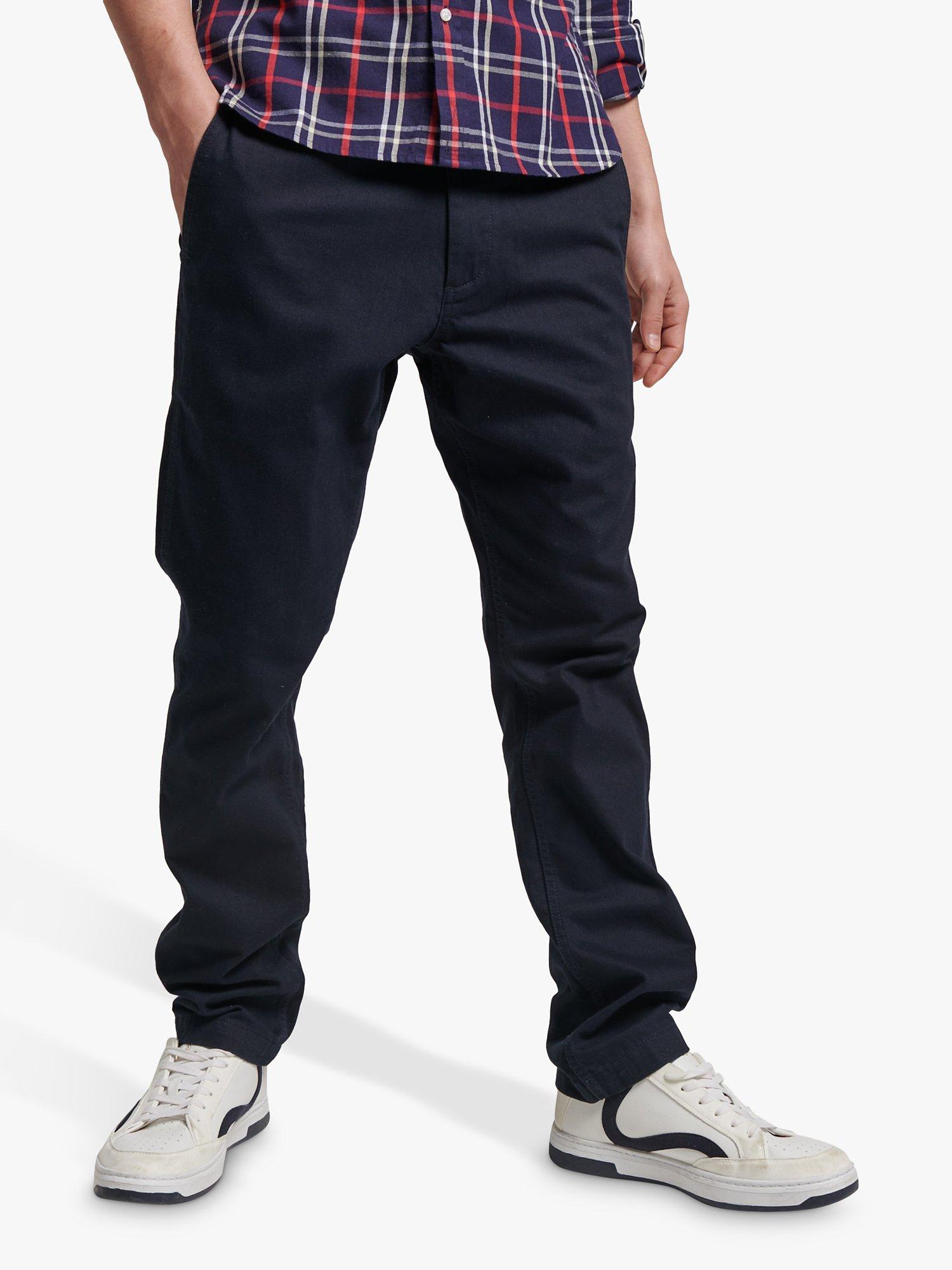Superdry Officers Slim Chinos, Indigo