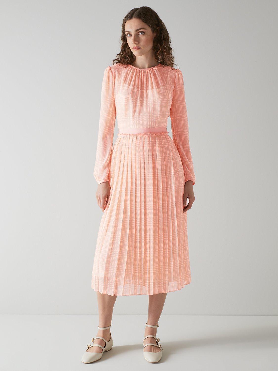 L.K.Bennett Avery Midi Dress, Pink