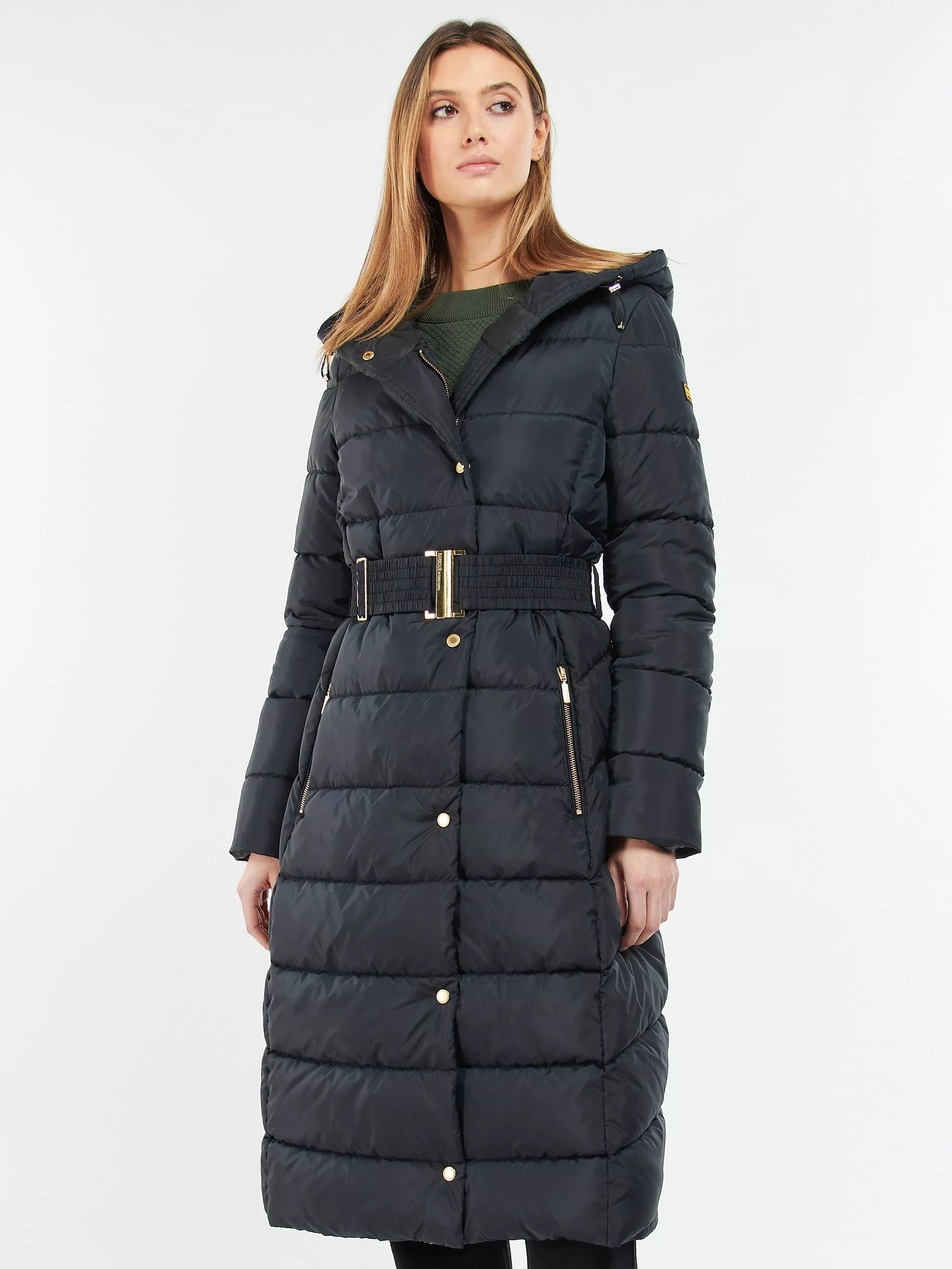 Long length quilted coats best sale