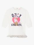 Billieblush Baby Only Cool Girl Dress, Ivory