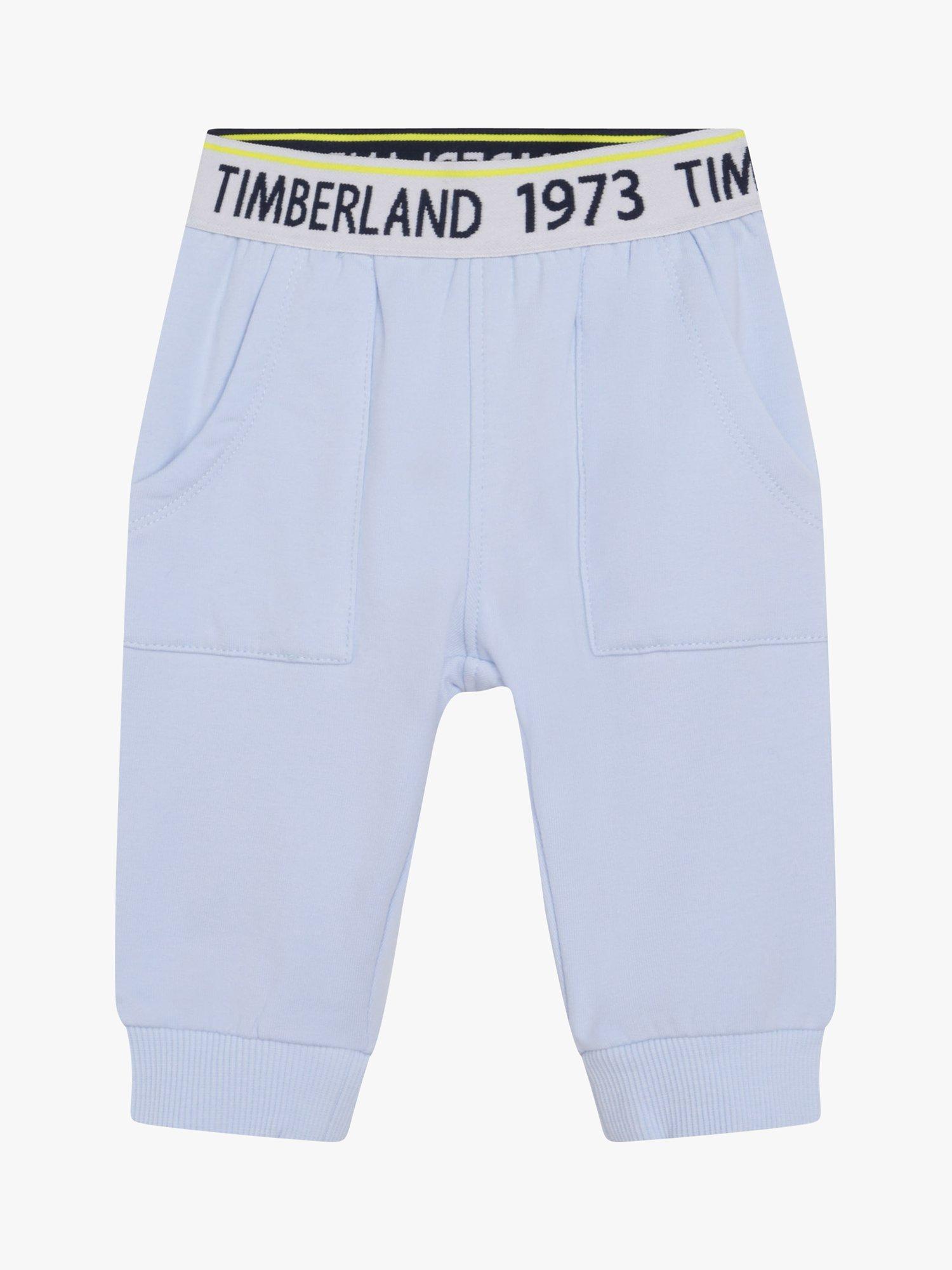 Timberland Baby Logo Band Joggers, Light Blue