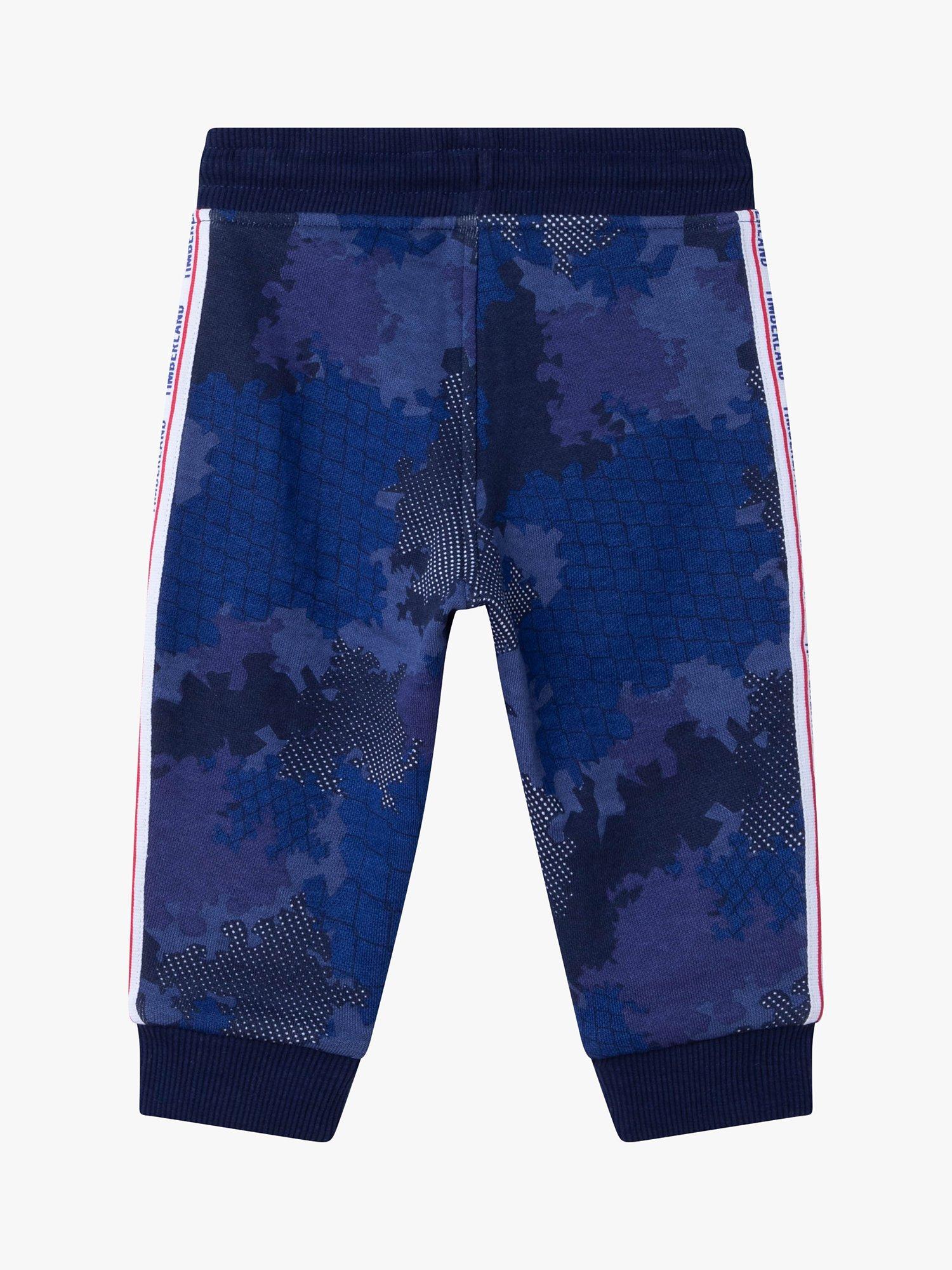 Product image 2 of 3, which shows Timberland Baby Digital Camouflage Joggers, Navy, 9 months