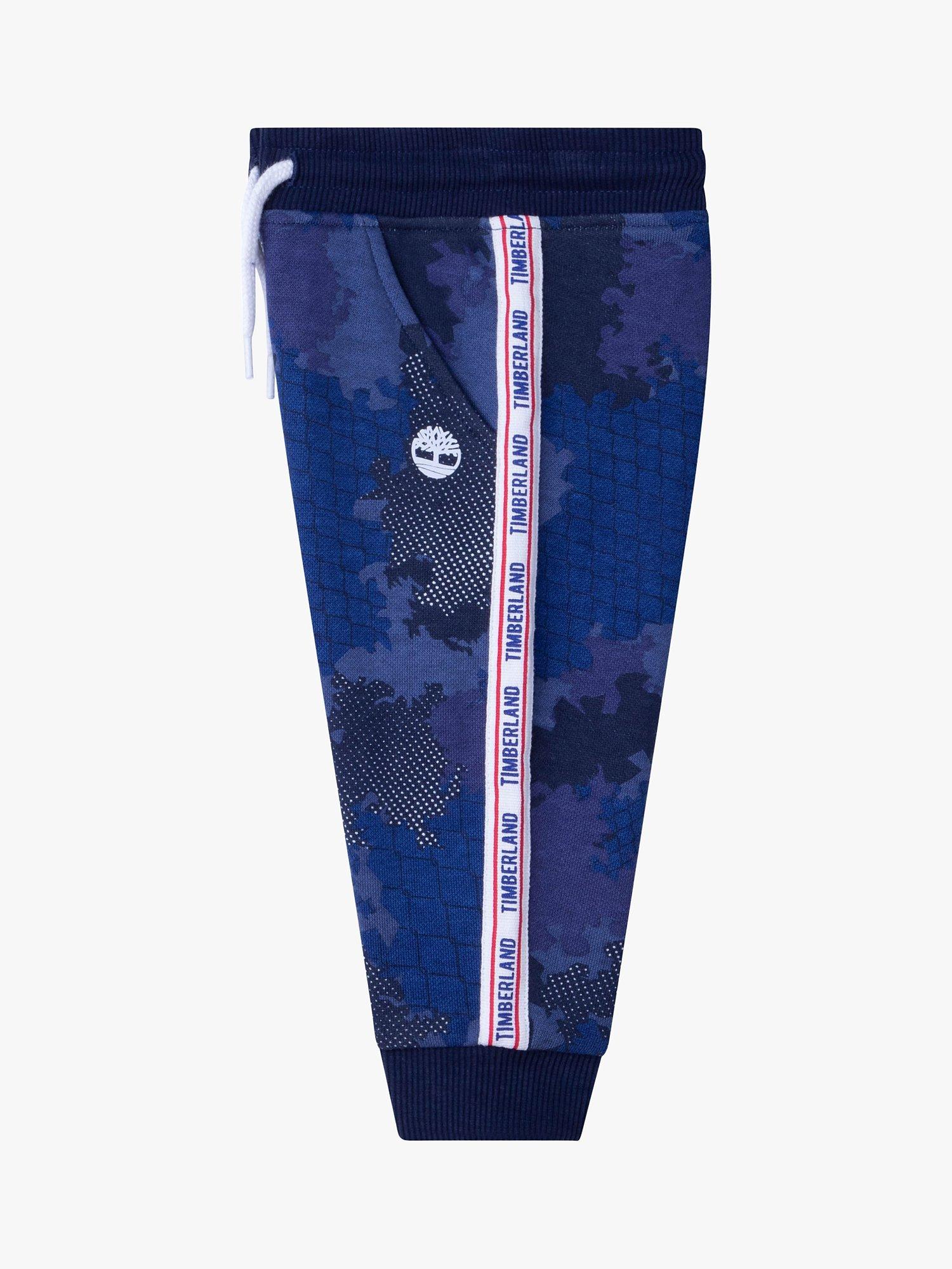 Product image 3 of 3, which shows Timberland Baby Digital Camouflage Joggers, Navy, 9 months