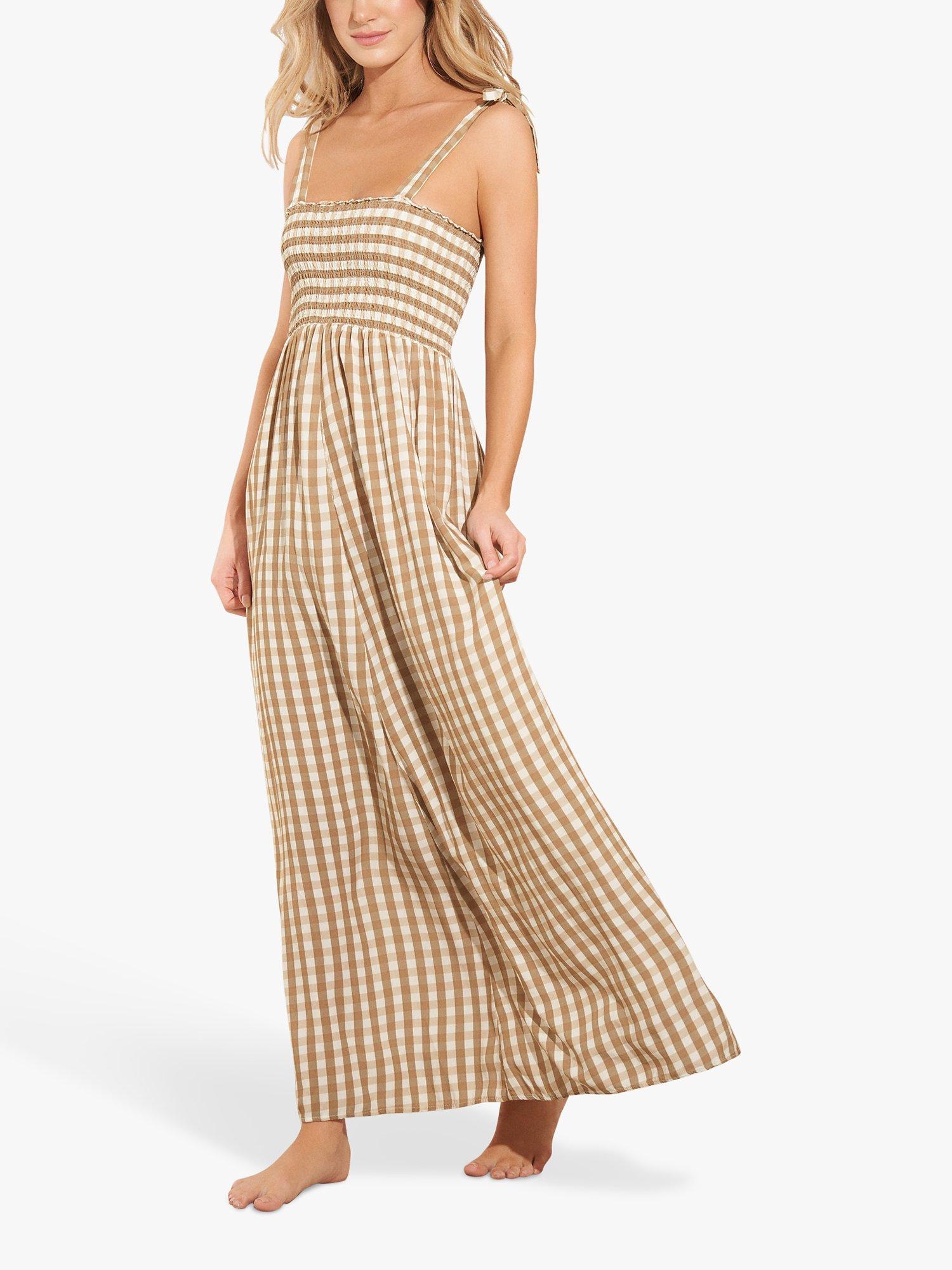Maaji Julieta Check Maxi Beach Dress, Vuchy