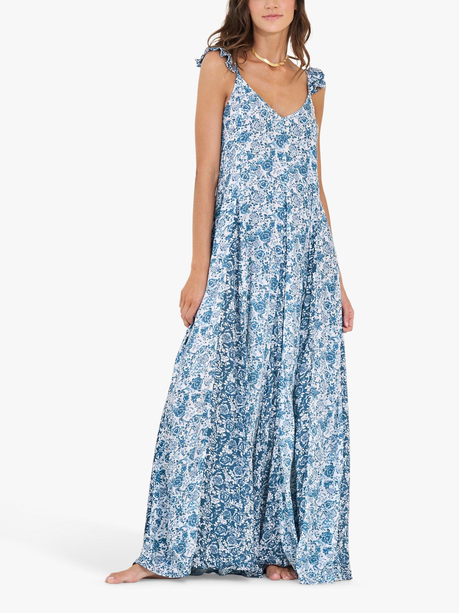 Maaji Lily Cheerful Ditsy Maxi Dress, Blue