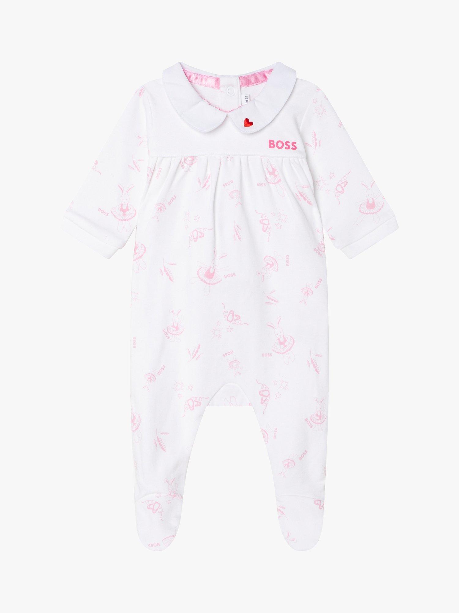 HUGO BOSS Baby Bunny Ballerina Sleepsuit, White