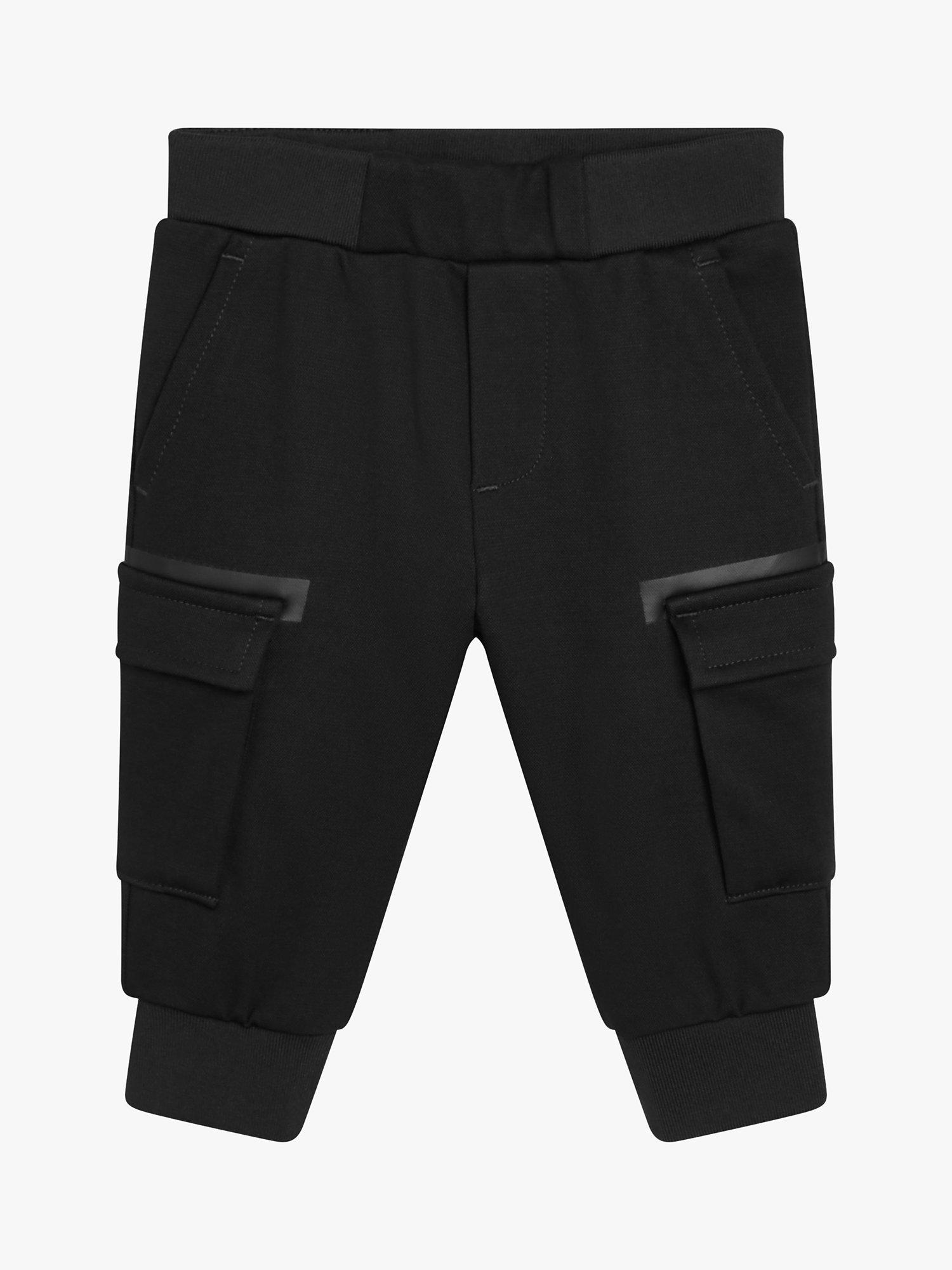 BOSS Baby Flap Pockets Trousers, Black