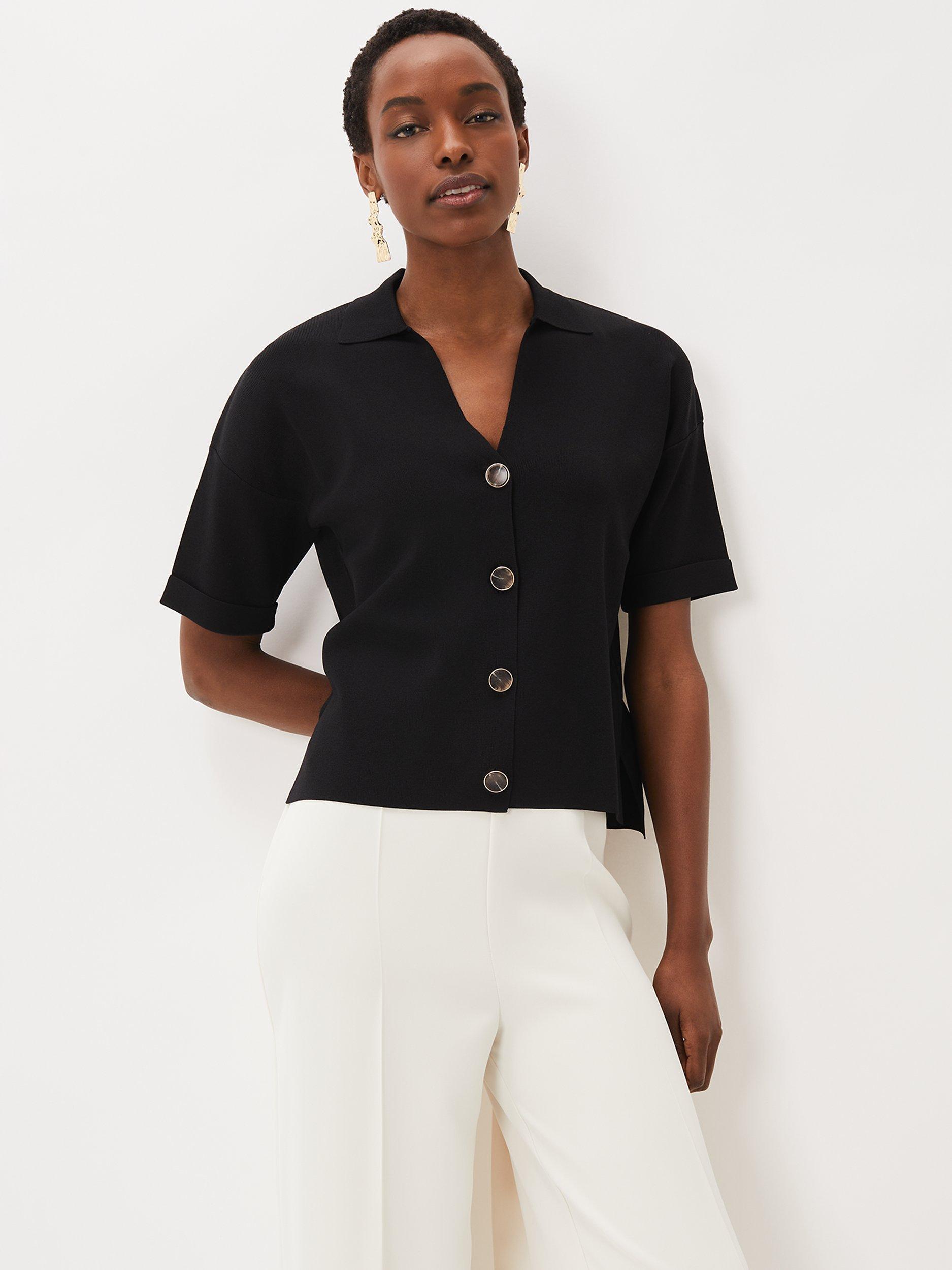 Phase Eight Mae Button Up T-Shirt