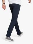 SPOKE Fives Cotton Blend Slim Fit Chinos, Dark Navy