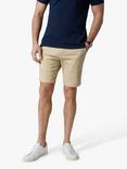 SPOKE Sharps Cotton Blend Narrow Thigh Shorts, Khaki