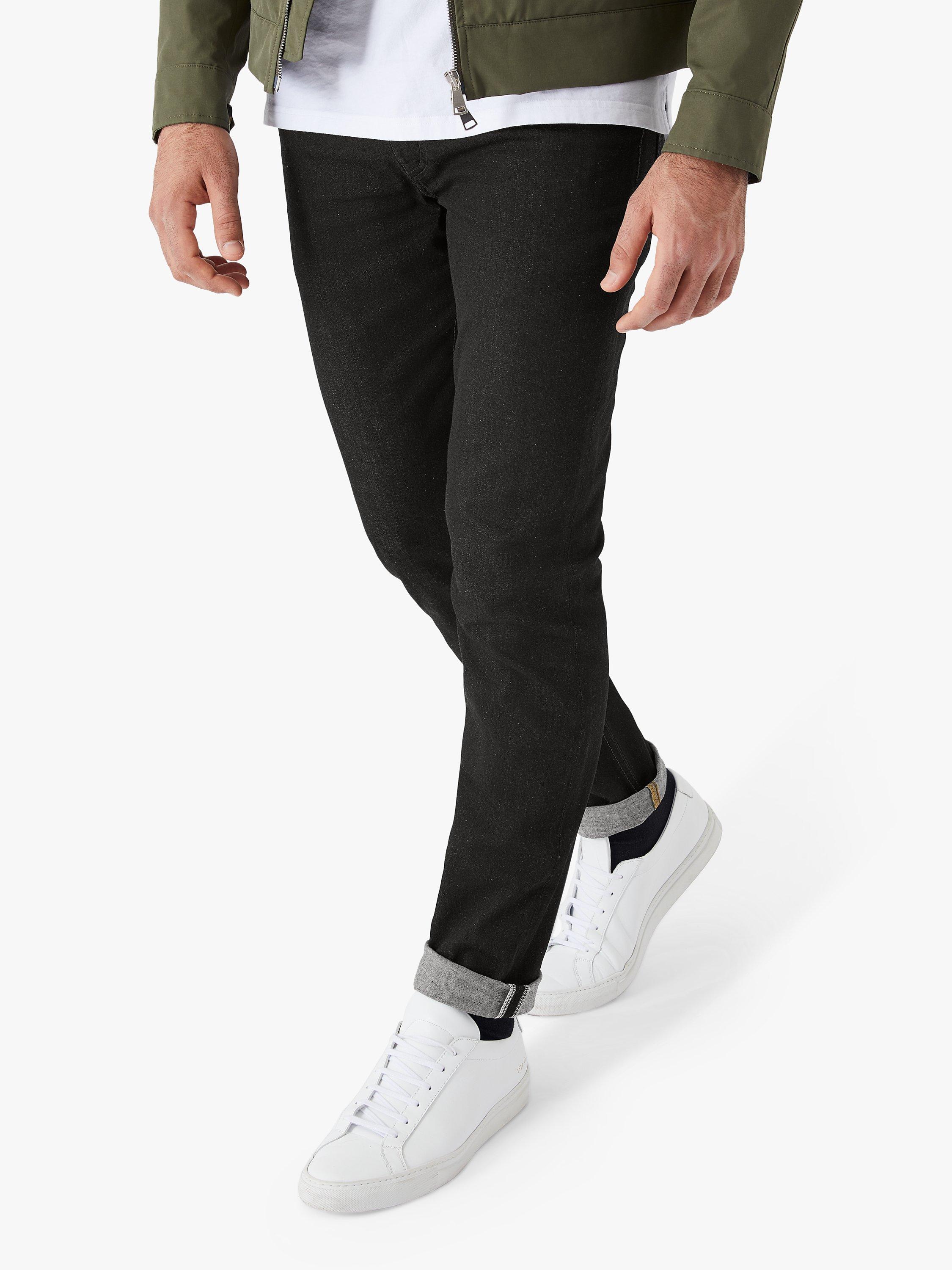 Product image 1 of 7, which shows SPOKE 10oz Travel Denim Regular Thigh Jeans, Charcoal, W30/L28