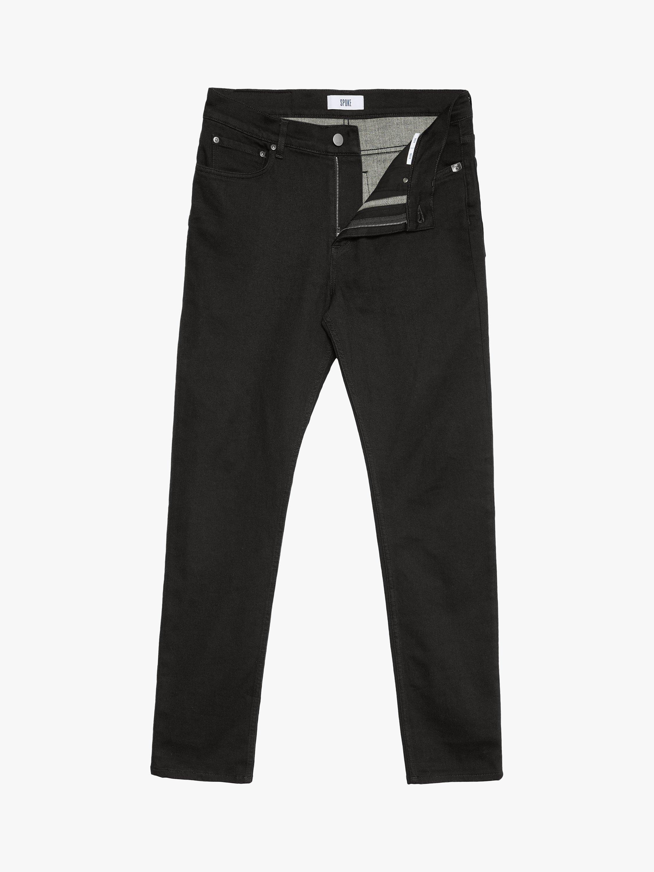 Product image 4 of 7, which shows SPOKE 10oz Travel Denim Regular Thigh Jeans, Charcoal, W30/L28