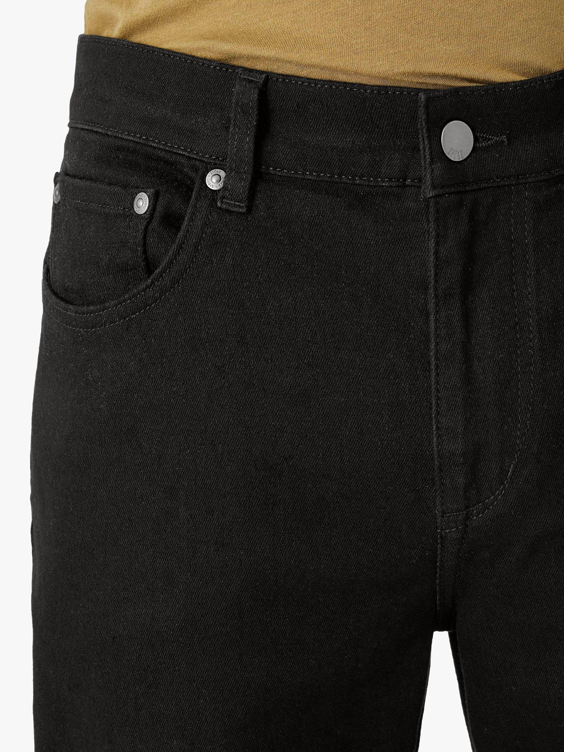 Product image 5 of 7, which shows SPOKE 10oz Travel Denim Broad Thigh Jeans, Black, W30/L28
