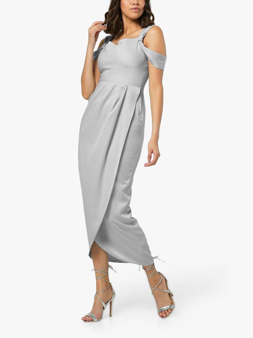 Closet London Bridesmaid Shift Midi Wrap Dress