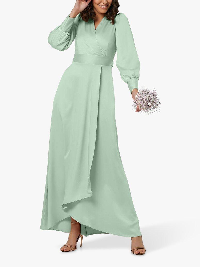 Closet London Bridesmaid Wrap Maxi Dress, Mint