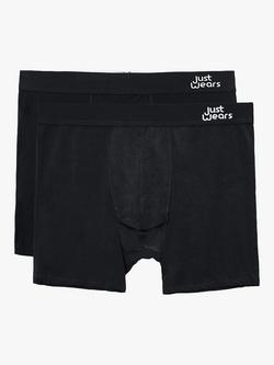 JustWears Boxers, Pack of 2, Black