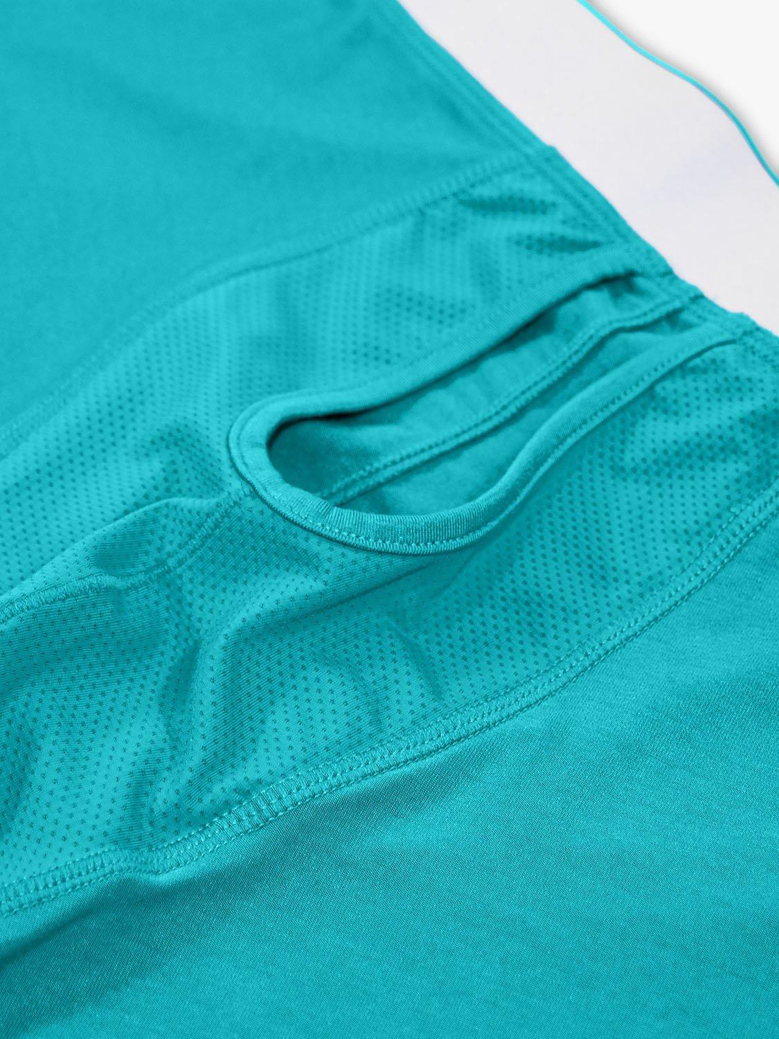 Product image 5 of 5, which shows JustWears Active Boxers, Pack of 9, Blue/Navy/Green, M