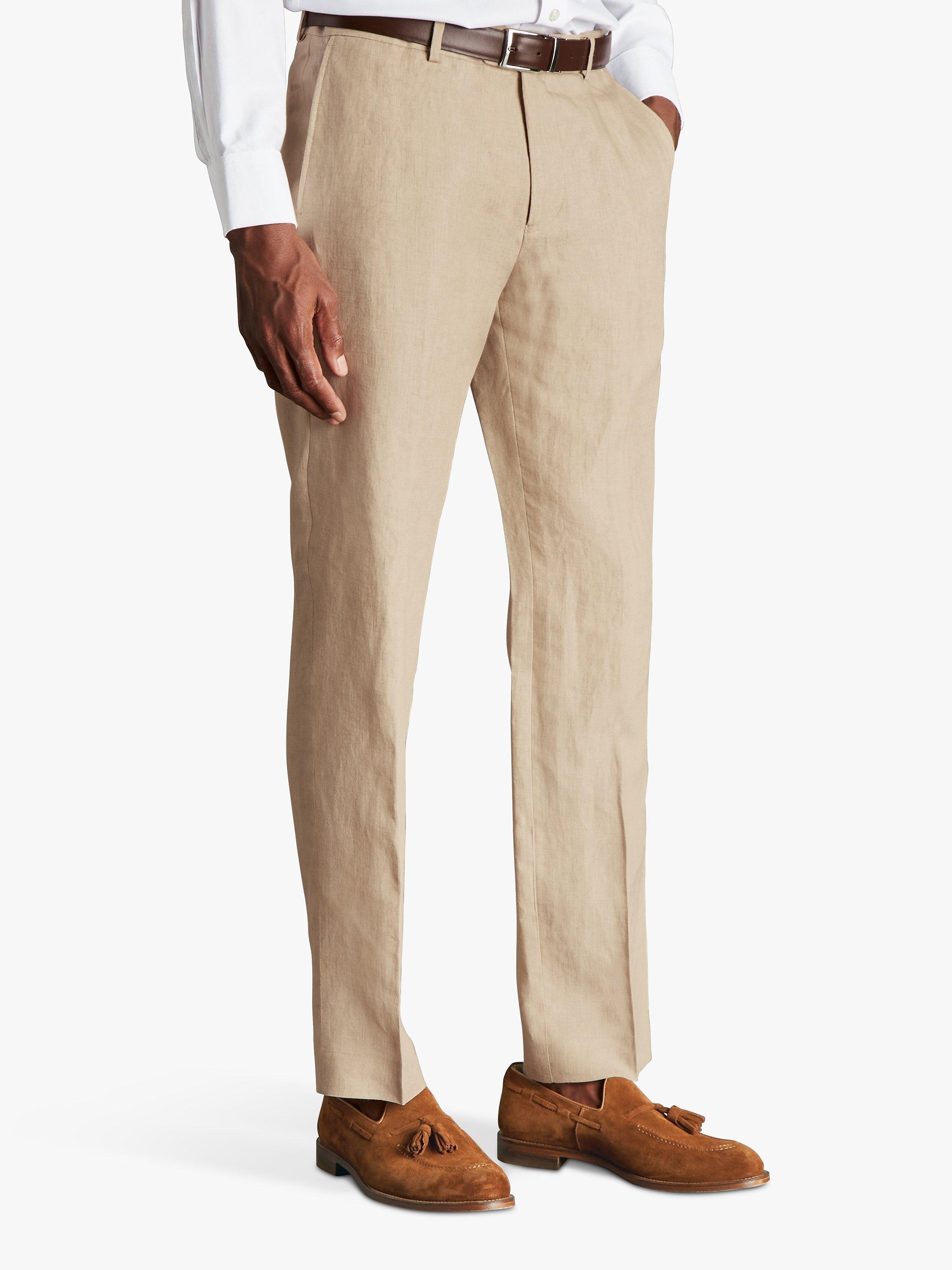 Charles Tyrwhitt Linen Slim Fit Trousers
