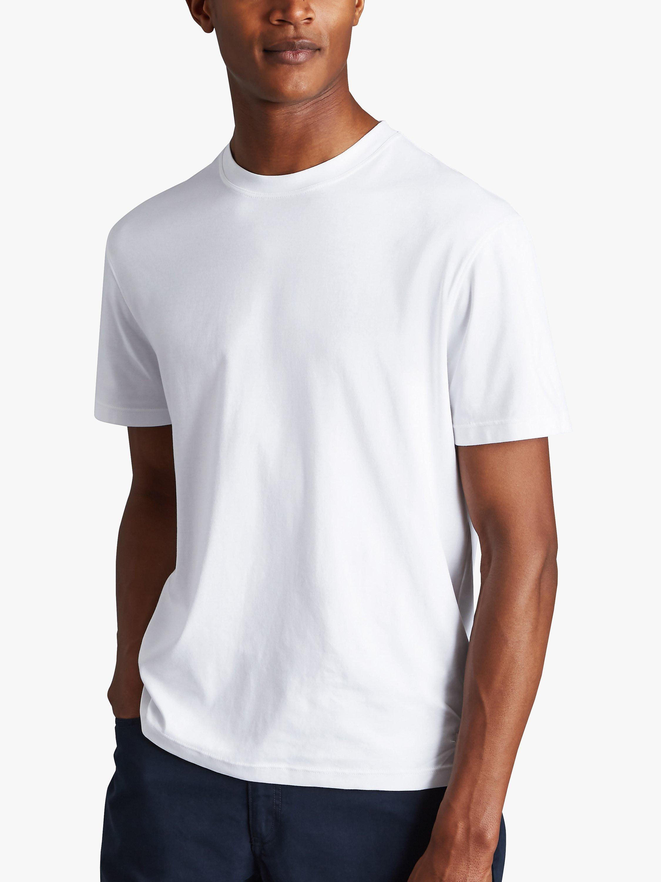 Charles Tyrwhitt Cotton Short Sleeve T Shirt White