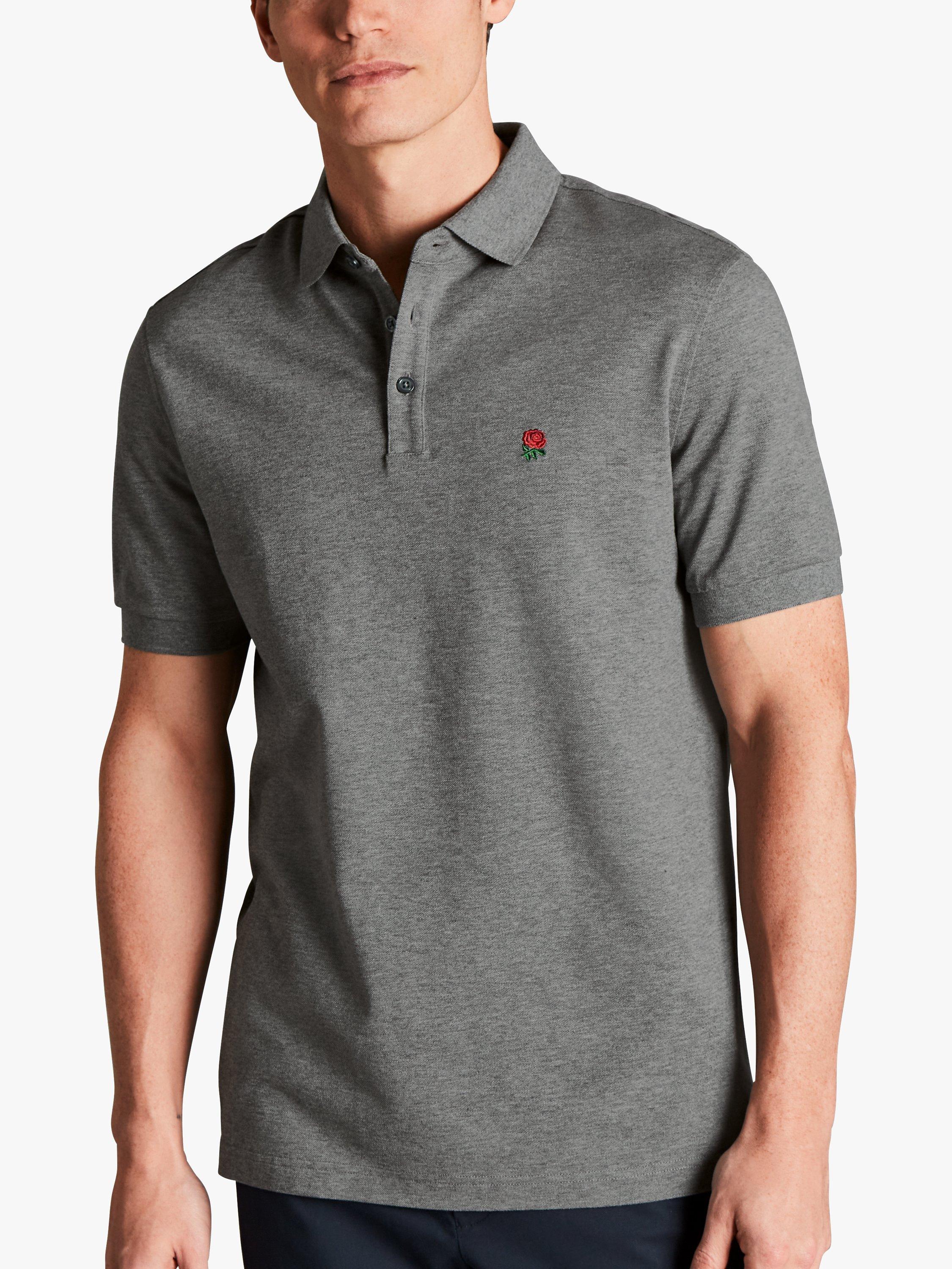 Charles Tyrwhitt England Rugby Stripe Pique Polo Shirt