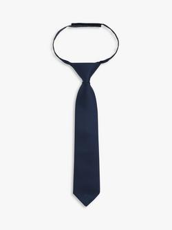 John Lewis Kids' Neck Tie - view 2, Navy Core
