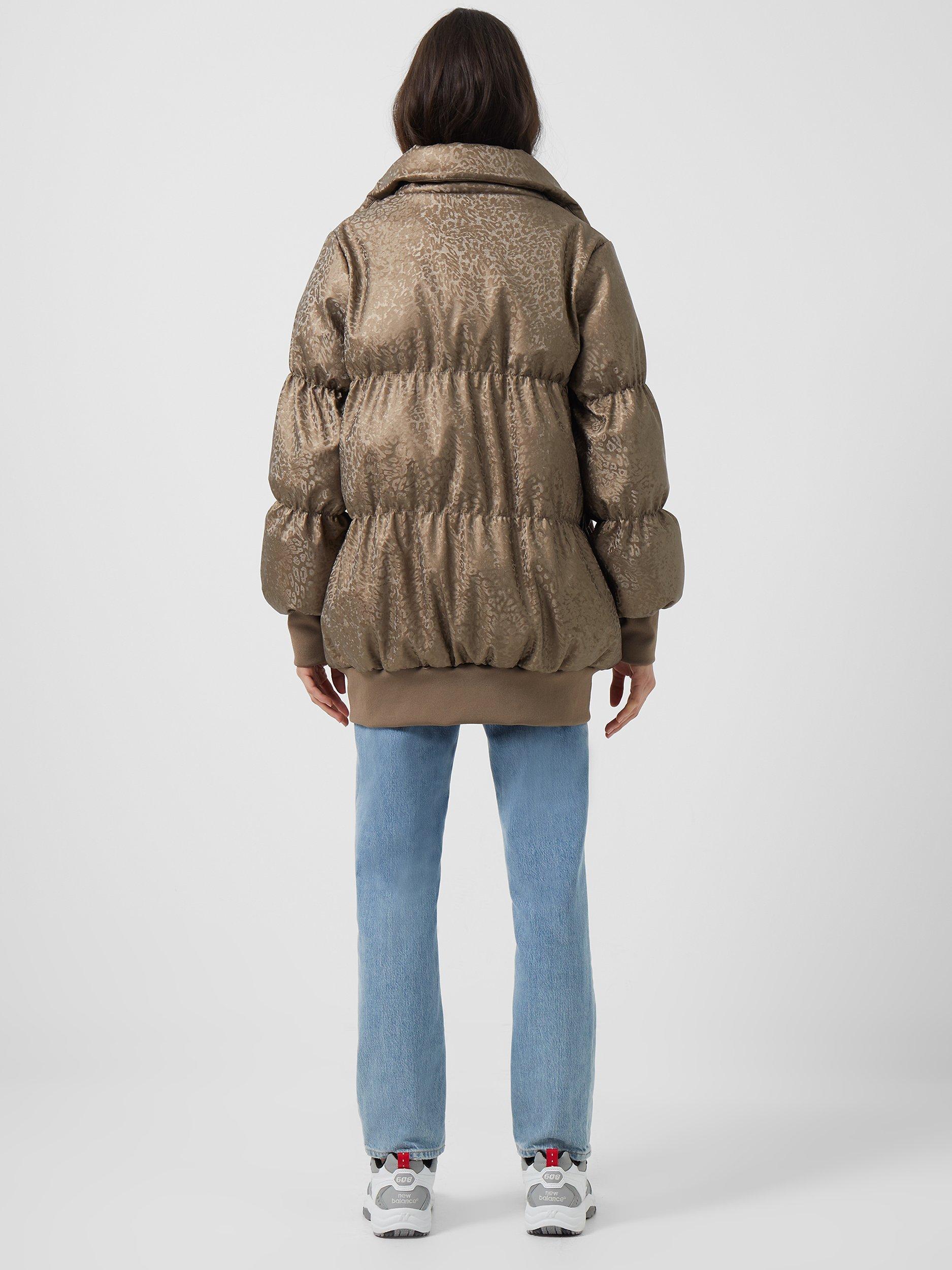 French connection leopard coat best sale