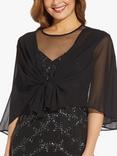 Adrianna Papell Chiffon Cover Up, Black