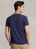 Polo Ralph Lauren Short Sleeve Custom Fit Crew Neck T-Shirt, Navy Heather/c3958