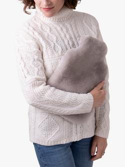 Just Sheepskin Rebecca Hot Water Bottle, Light Grey