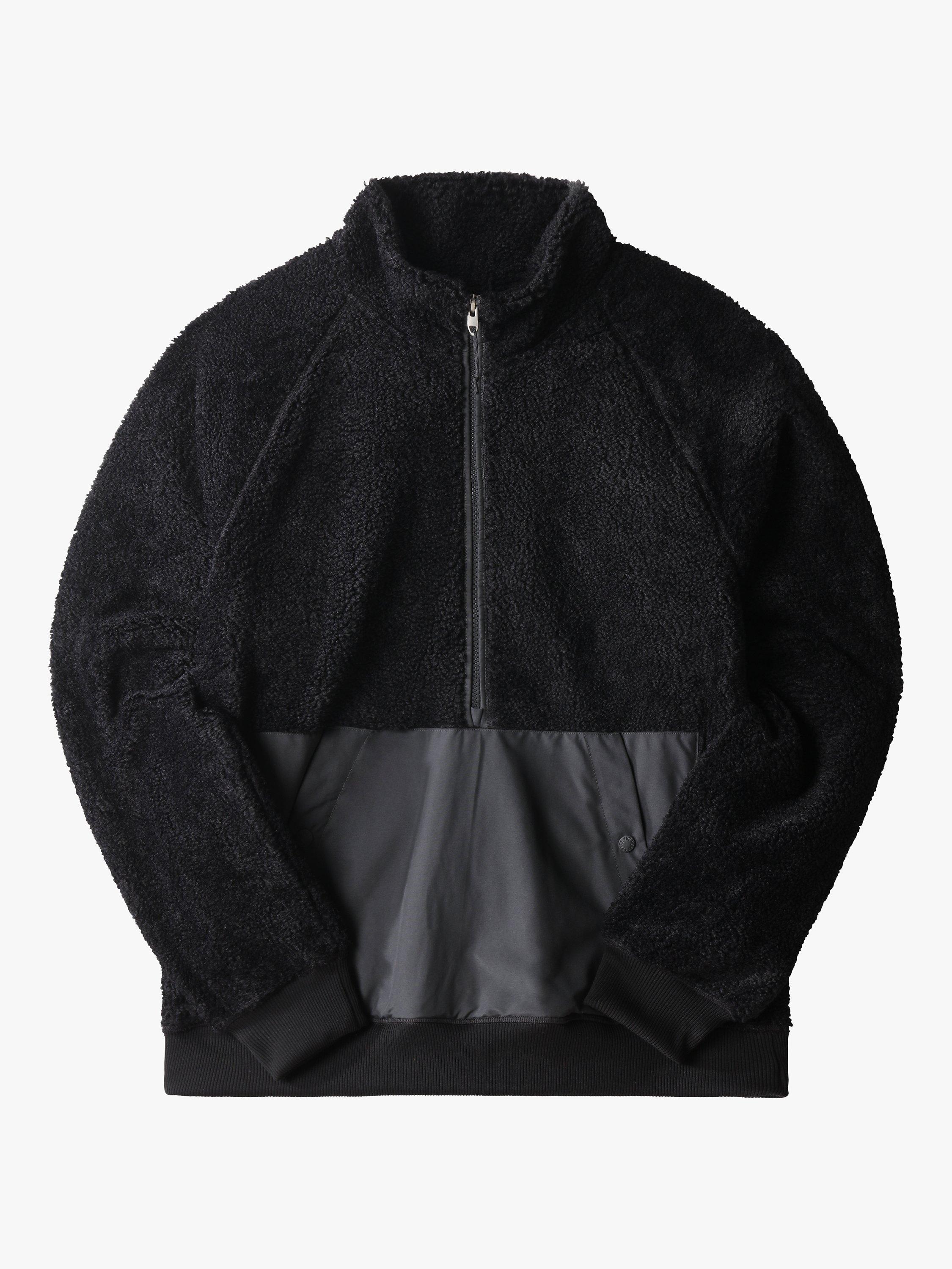 The North Face Ridge Half Zip Sherpa Fleece, Black