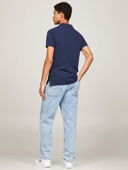 Tommy Hilfiger Slim Polo Shirt Top - view 2, Twilight Navy