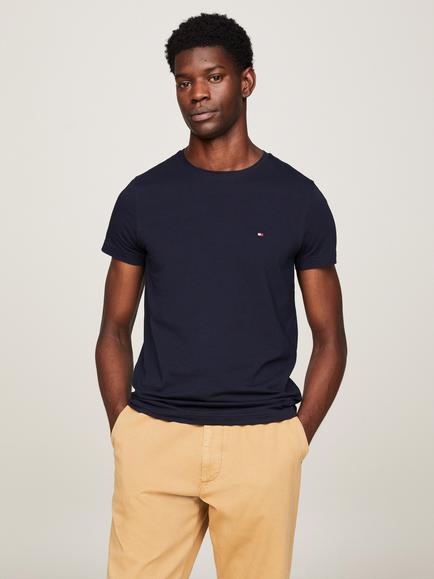 Tommy Hilfiger Core Stretch Slim Fit Crew Neck T-Shirt, Desert Sky