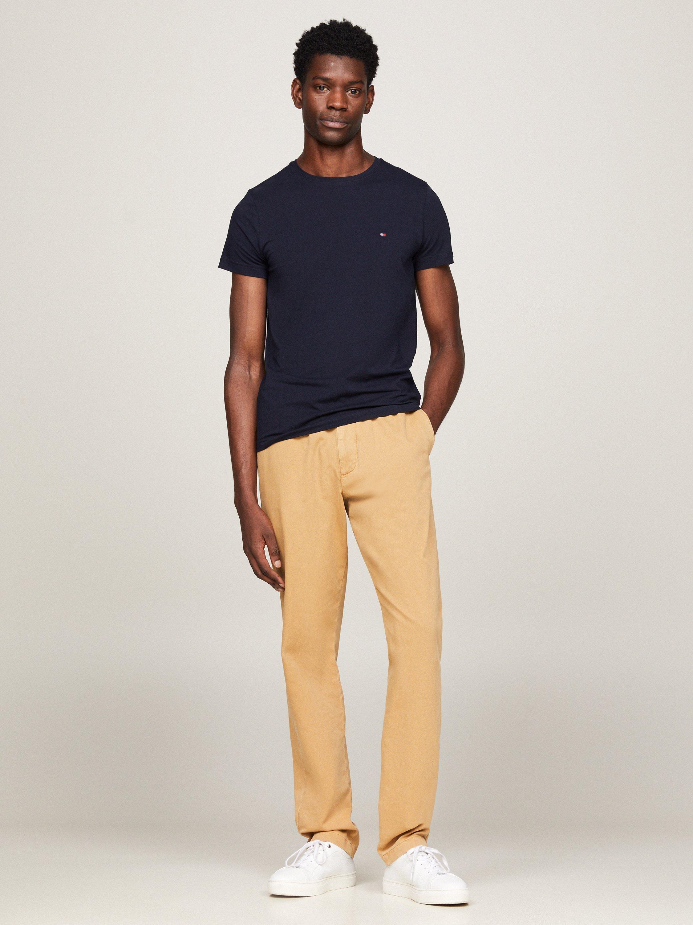 Product image 5 of 5, which shows Tommy Hilfiger Core Stretch Extra Slim Fit Crew Neck T-Shirt, Desert Sky, XS