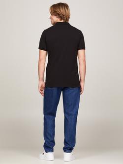 Tommy Hilfiger Slim Polo Shirt Top - view 2, Black