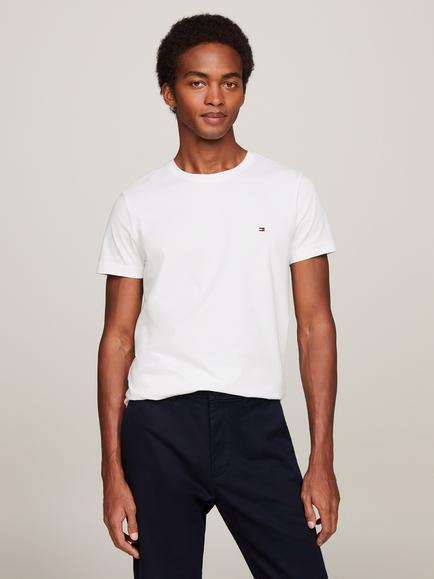 Tommy Hilfiger Core Stretch Slim Fit Crew Neck T-Shirt, White