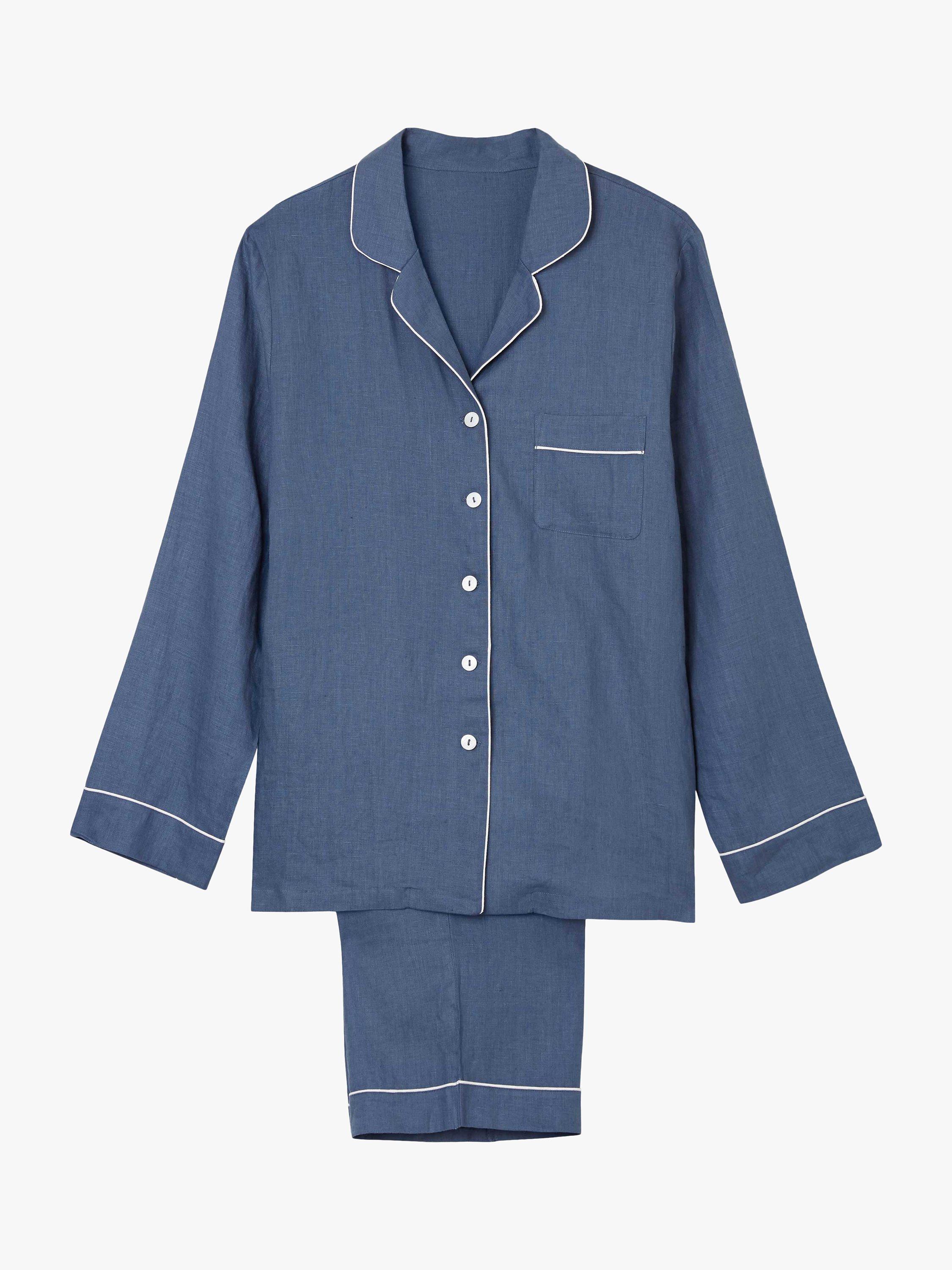 Product image 2 of 2, which shows Piglet in Bed Linen Pyjama Set, Blueberry, XS