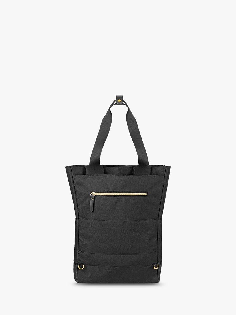 Tote backpack black sales