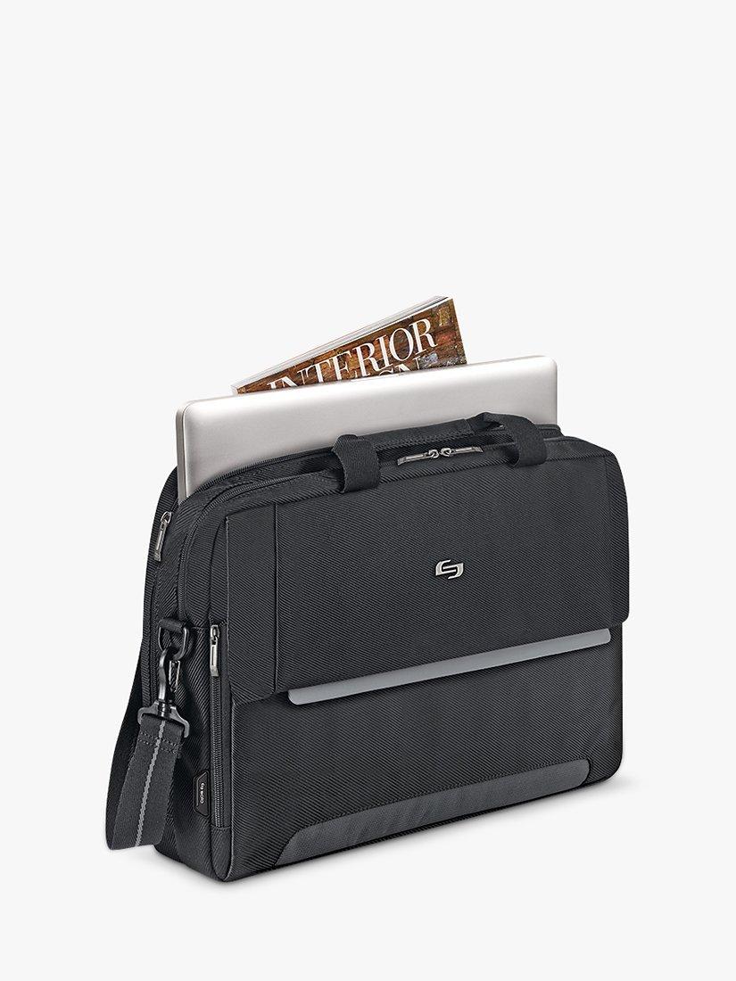 Product image 2 of 10, which shows Solo NY Chrysler 17.3" Laptop Briefcase, Black