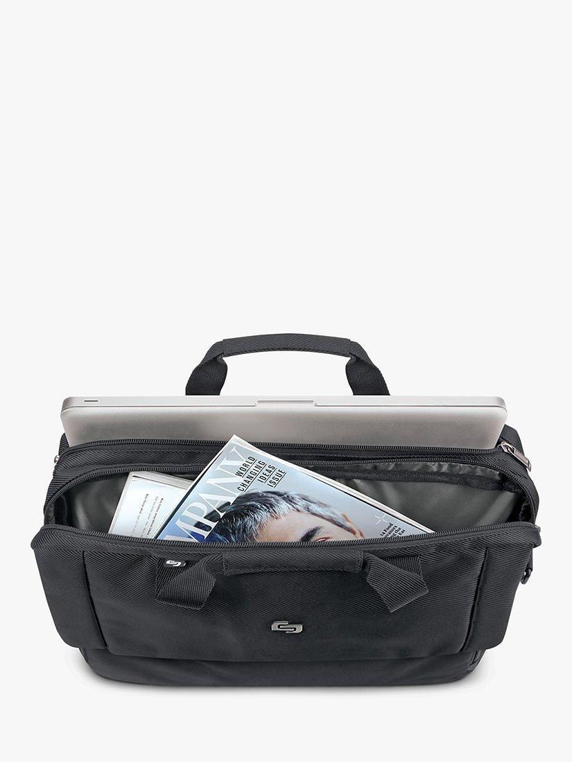 Product image 4 of 10, which shows Solo NY Chrysler 17.3" Laptop Briefcase, Black