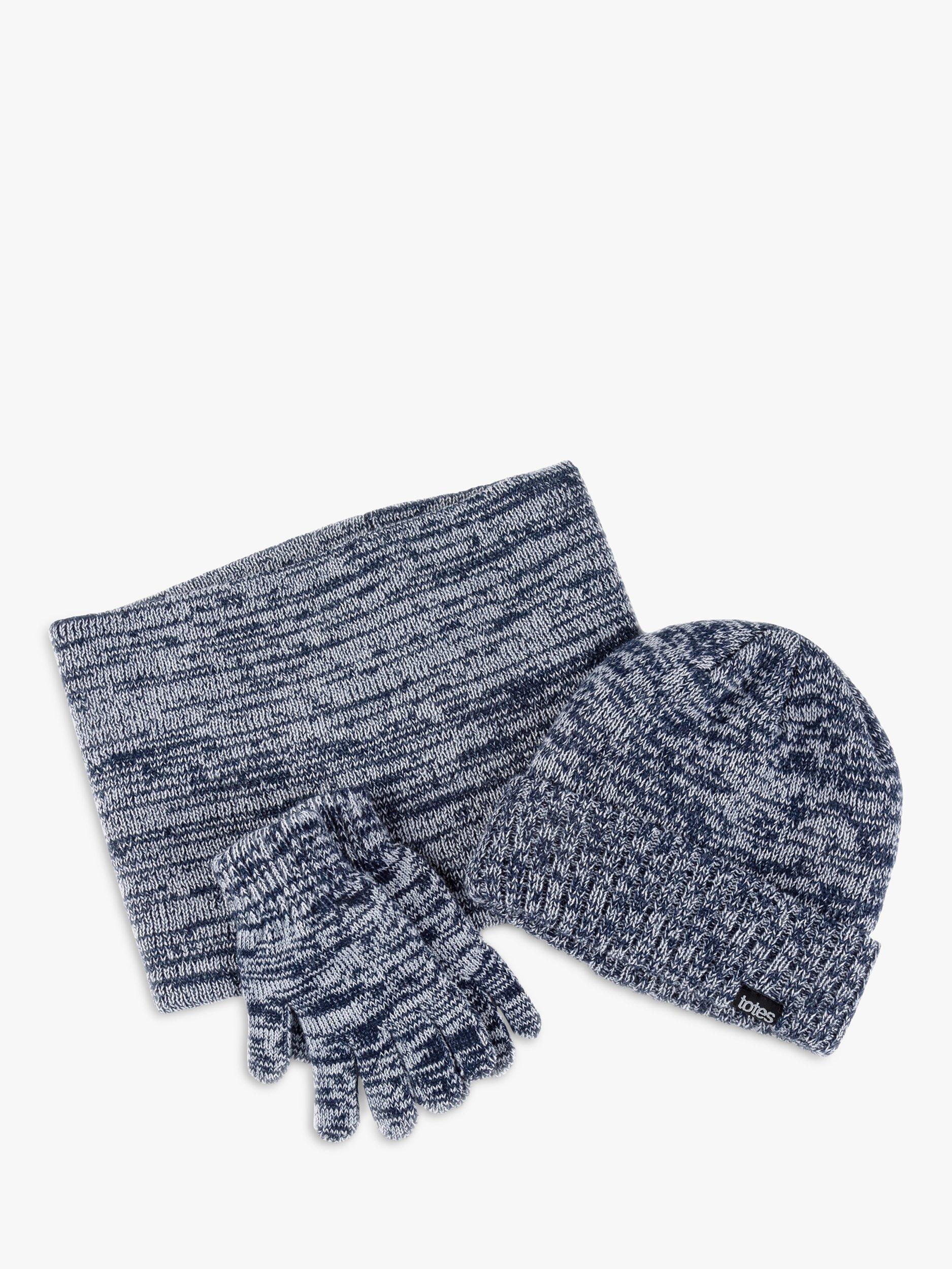 totes Kids' Hat, Gloves & Snood Gift Set, Navy