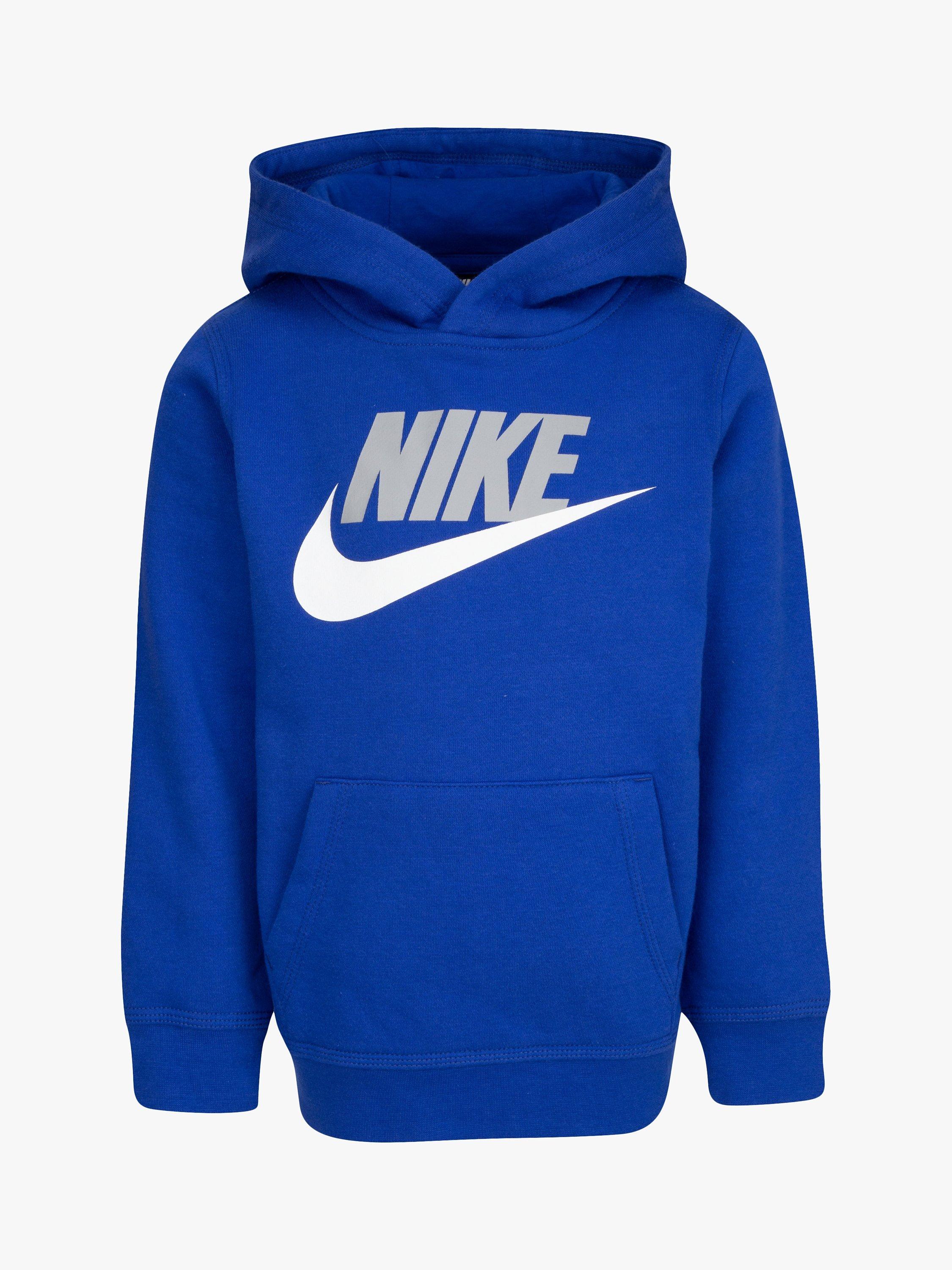 Nike Kids' Logo Hoodie, Royal Blue