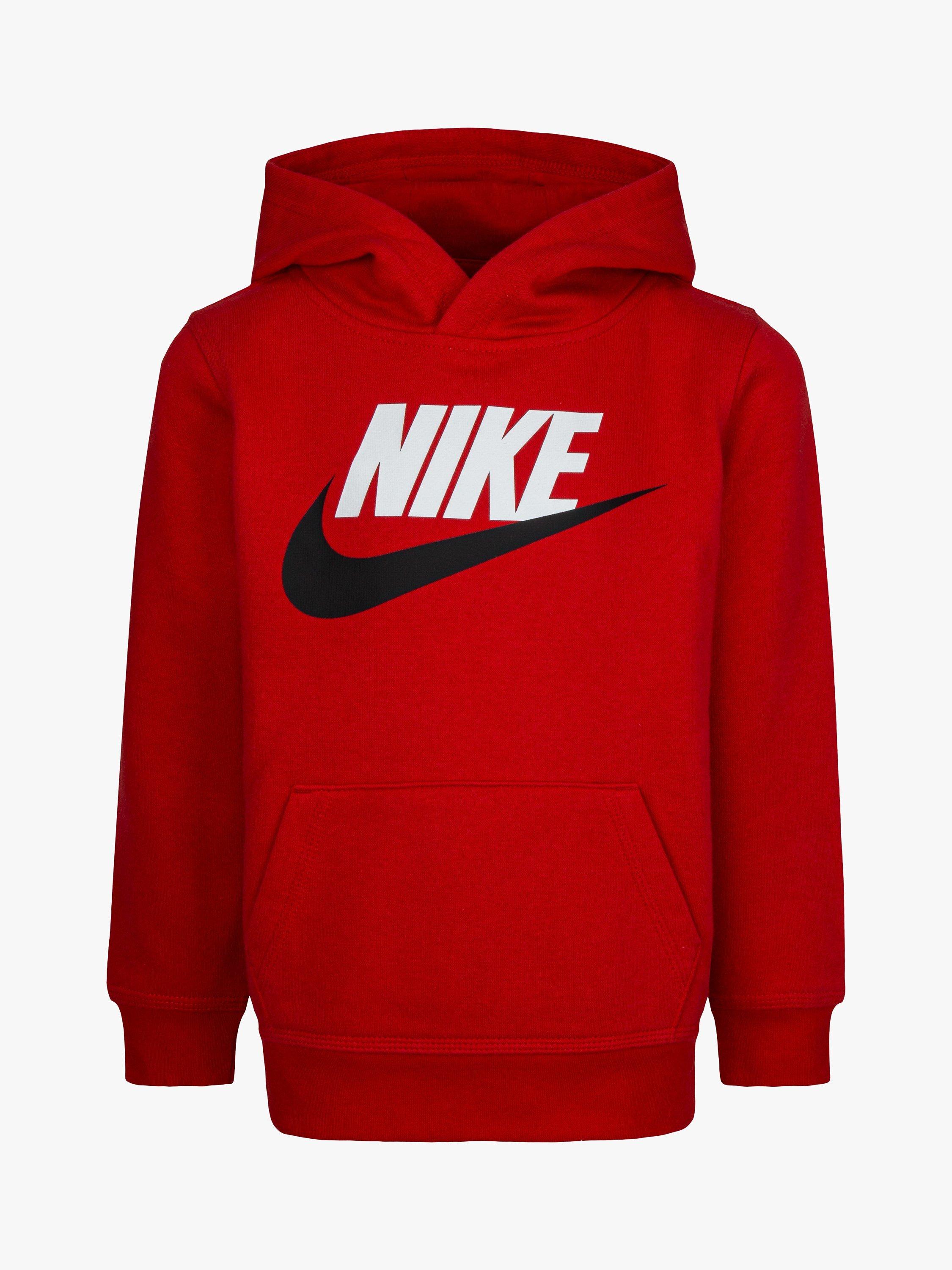 Nike Kids' Logo Hoodie, Red