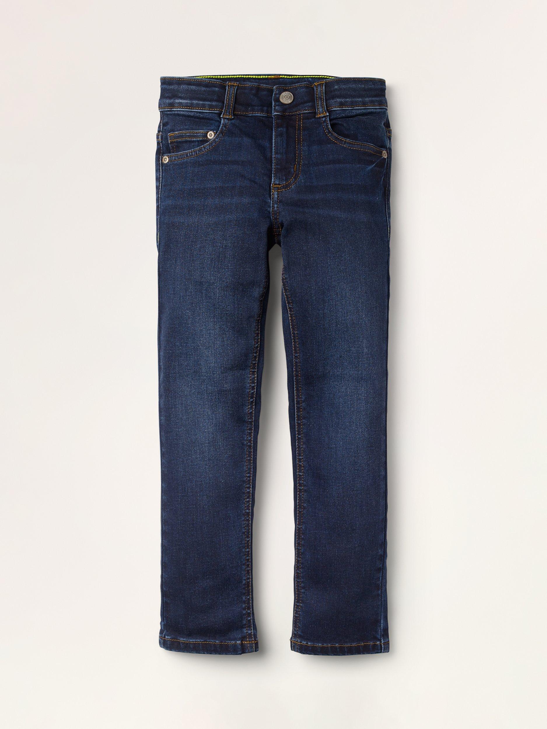 Mini Boden Boy's Adventure Flex Slim Jeans, Dark Vintage